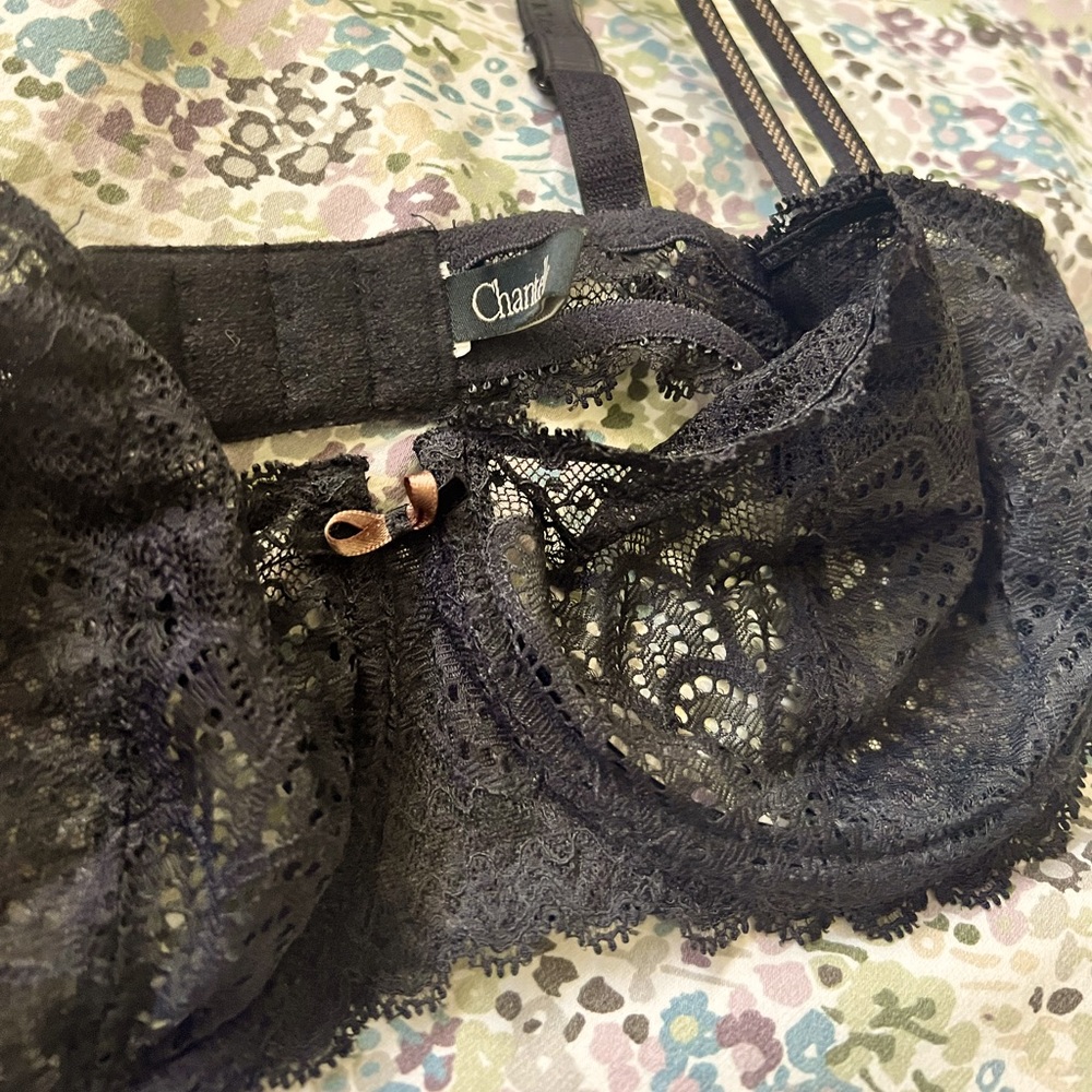 Super sexy black lace Demi push up bra